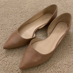Nine West Nude Patent Leather Flats